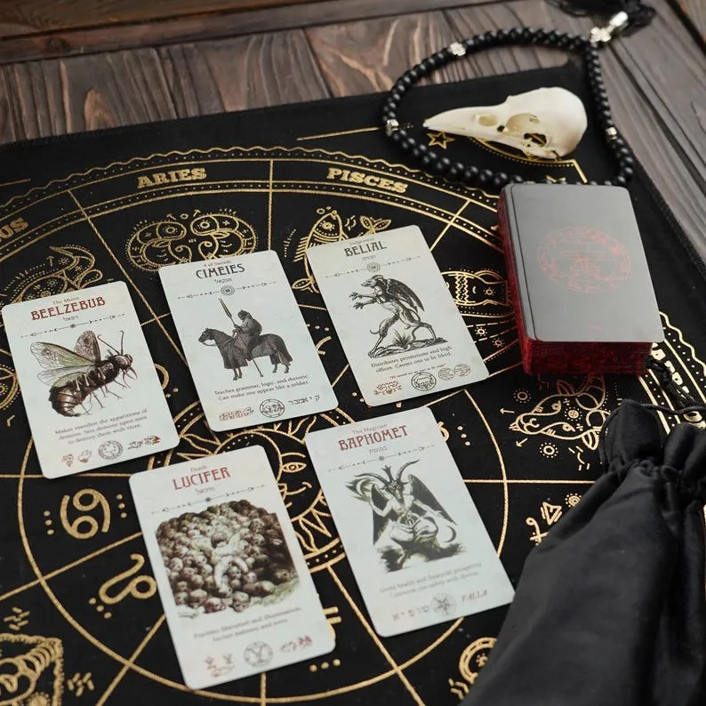 Goetia Tarot Deck, Tarot Cards, Goetia Demons Tarot, Ars Goetia, Tarot Reading, Goetia Cards, Demonology, Demon Cards