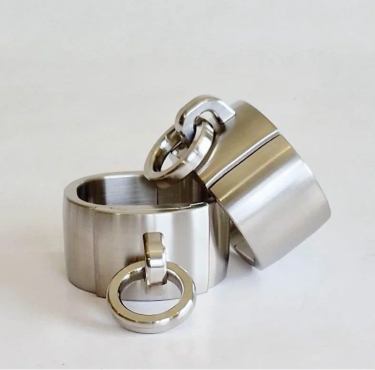 40mm Wrist Cuffs in Stainless Steel | Swedish Collar