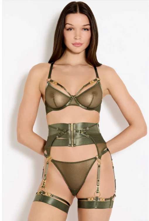 Bordelle set in olive 