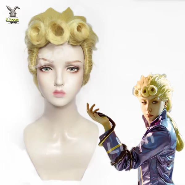 Giorno Giovanna Genderbend Wig Cosplay Synth