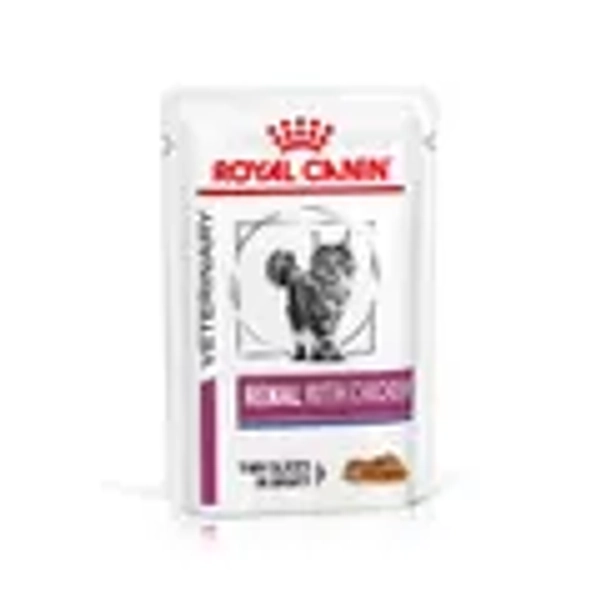 Royal Canin Veterinary Renal Chicken Cat Wet Food Pouch 85gx12