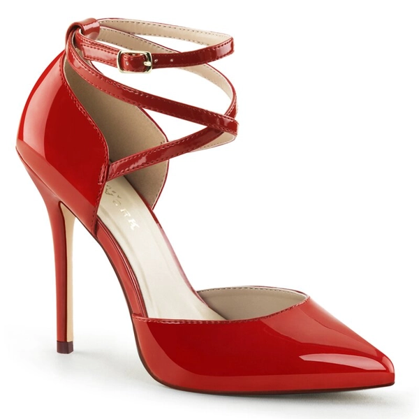 Pleaser AMUSE-25 - Patent Red | Crazy-Heels