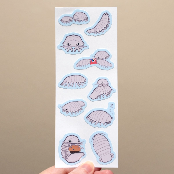Giant Isopod Sticker Pack — Sneepsnorp3D