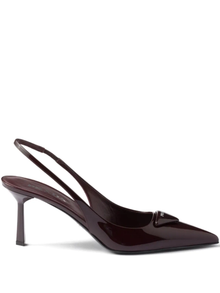 Prada 75mm pointed toe slingback pumps | 36