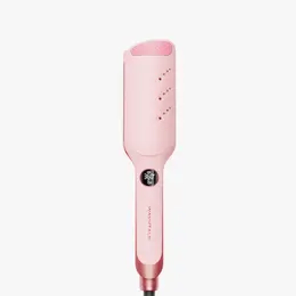 Wavytalk Power Wave Hair Crimper, Curling Iron Hair Crimper Waver, Ventilation Design for Less Damage, Ionic Reduces Frizz, Effortless-Waver, Dual Voltage Crimping Iron, Pink