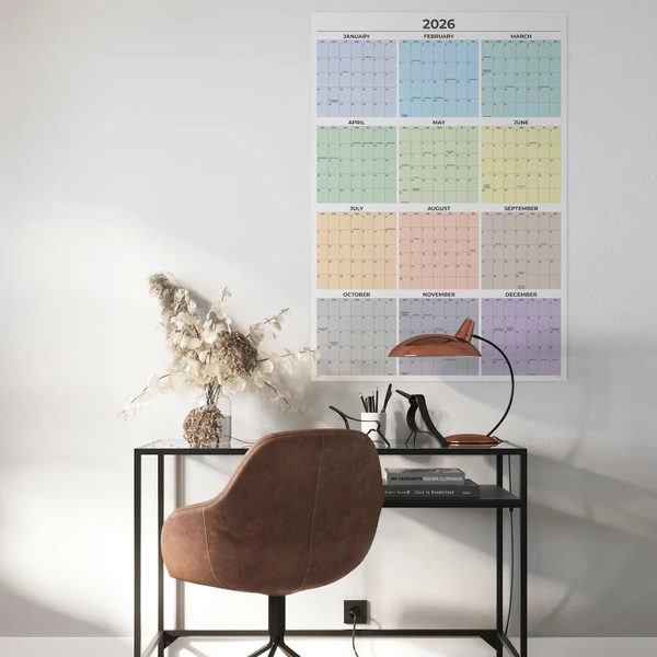 2026 Extra Large Wall Calendar 39x27 Inches, Full Year-at-a-glance, Dry Erase Wall Calendar, Holidays & Observances, Comes Rolled in Box. - Etsy