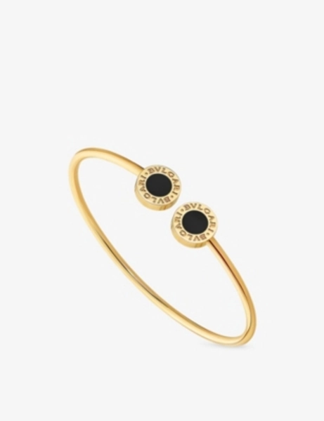 Bvlgari Bvlgari 18ct Yellow-Gold and Onyx Bracelet - 19CM