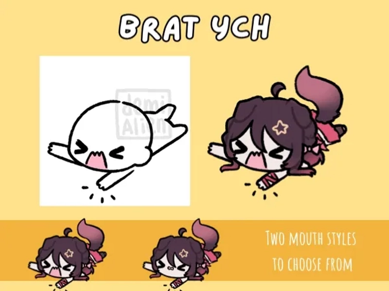 Brat YCH  by demialien (@demialien)