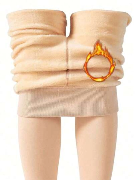 1 pieza Medias térmicas reforzadas de 280g, perfectas para combinar con vestidos o sudaderas, favoritas de los amantes de las medias, invierno, acogedor