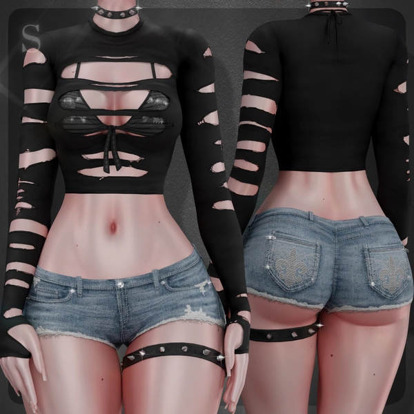 Ripped Top Outfit