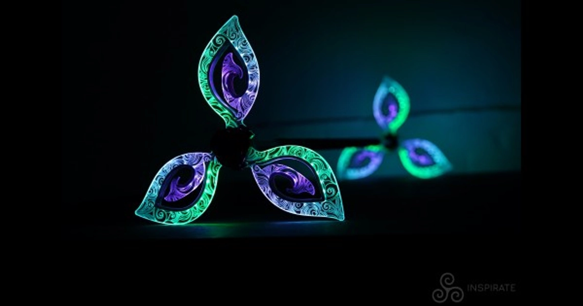 LED dragon staff Inspirate Vortex Lotus