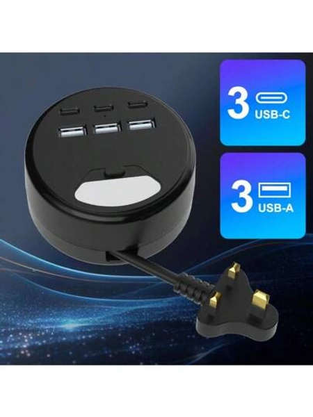 Travel Charger With 8-Color Lights