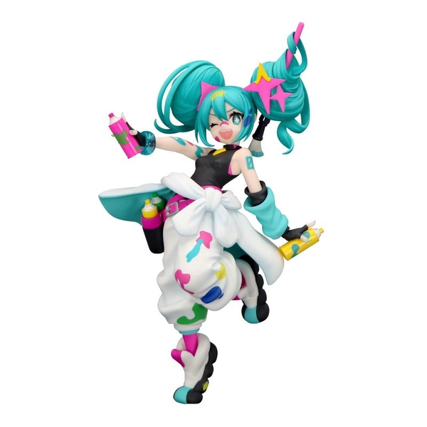 19cm TTI Series Hatsune Miku Painter Girl PVC Anime Figure Official Figurine Collectible Model Table Ornament Gifts For Birthday Christmas Fan Collection