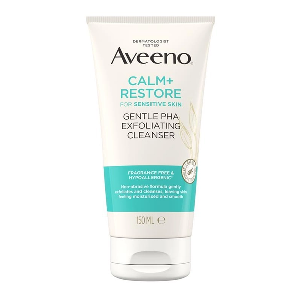 Aveeno Face Calm and Restore Gentle PHA Exfoliator 150ml