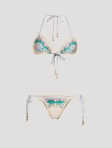 Indra Crochet-Trimmed Bikini Set