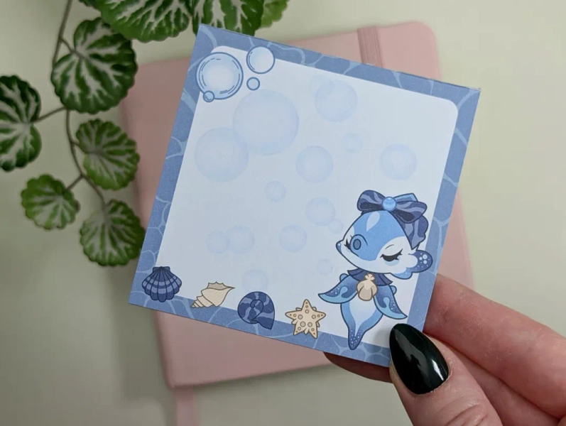 FURINA PET Memo Pad, Genshin Impact Notepad, Sunntendante Chevalmann, 50 Sheets, Fontaine Merch, Kawaii Stationery, Cute Square Notebook - Etsy