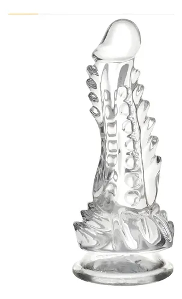 Consolador Dildo Dragón Transparente 6.7 Pulgadas C Ventosa