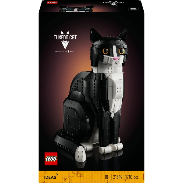 Schwarz-weisse Katze für Legobaustream :3