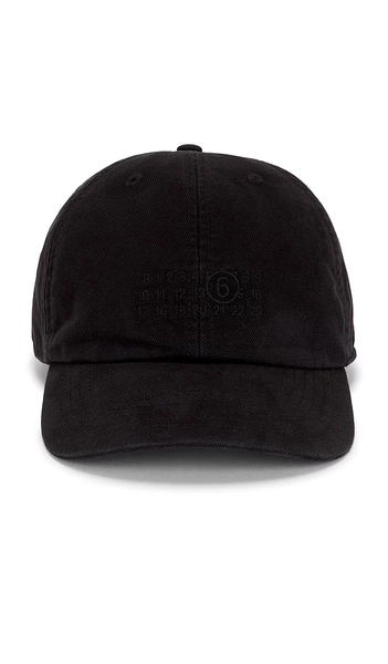 MM6 Maison Margiela Dad Hat in Black