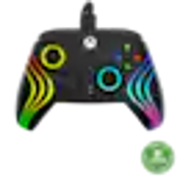 Turtle Beach - Afterglow Wave Wired RGB Gaming Controller for Xbox Series X|S, Xbox One & Windows 10/11 PC - Black