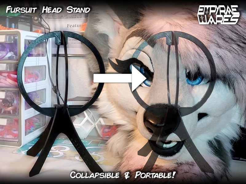 Collapsible Fursuit Head Stand - Etsy