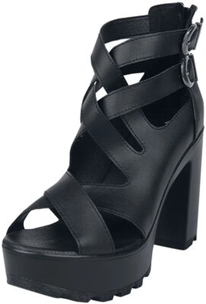 High heels with straps