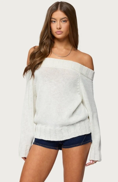 Noemi Off Shoulder Sweater