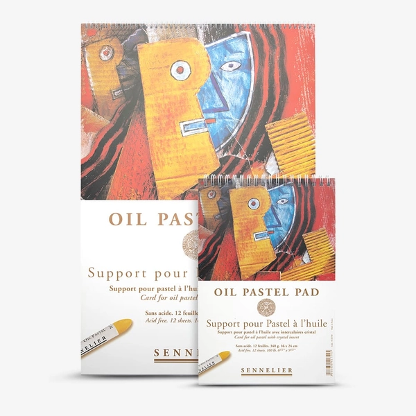 Sennelier : Oil Pastel Paper : Glassine Interleaved : Spiral Pads