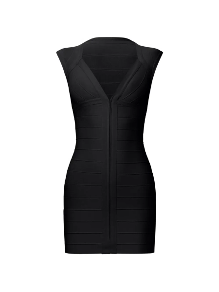 Herve Leger zip sleeveless dress | S