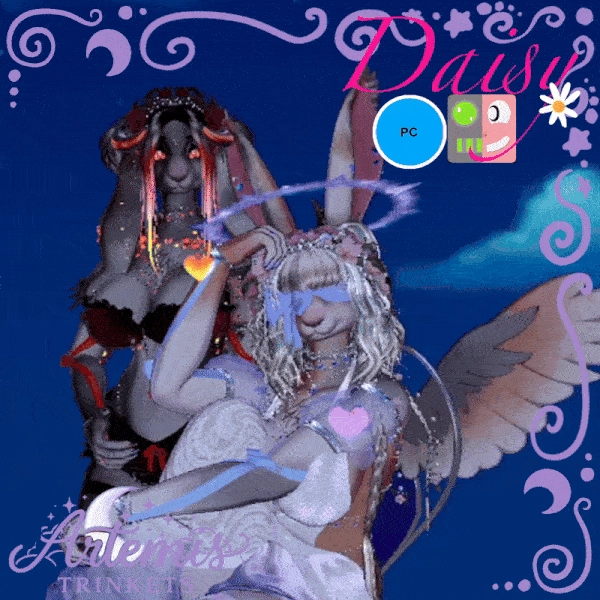 Daisy | Rabbit Furry VRCHAT Avatar | PC & VRCFT