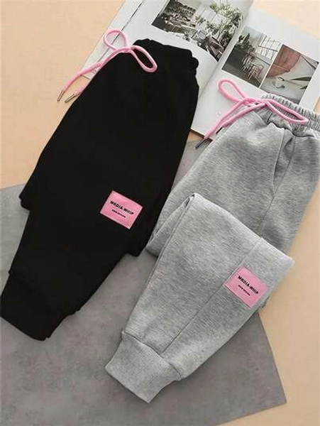 INAWLY Pantalones de chándal informales con nudo delantero en la cintura, estilo minimalista para uso diario