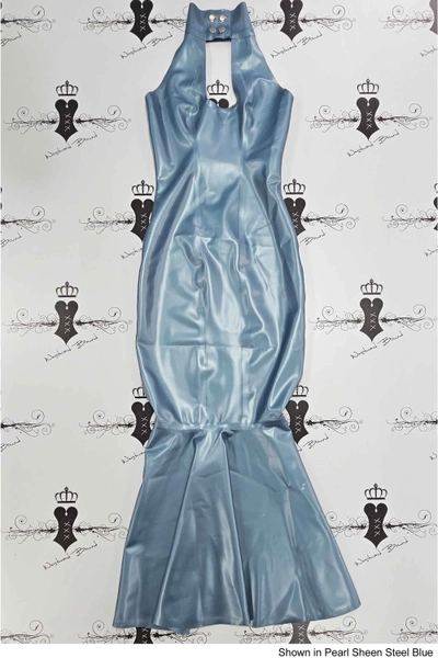R2375 Arabella Latex Rubber Hobble Dress. Sizes still available: UK 08