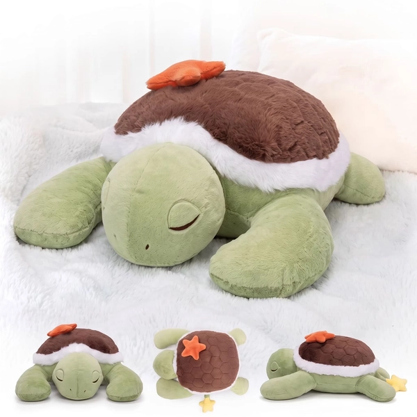 MeWaii® Sea Turtle Weighted Stuffed Animal 4lbs – Calming Hug Plush for Stress Relief & Sleep, Soft Gift for Kids & Adults