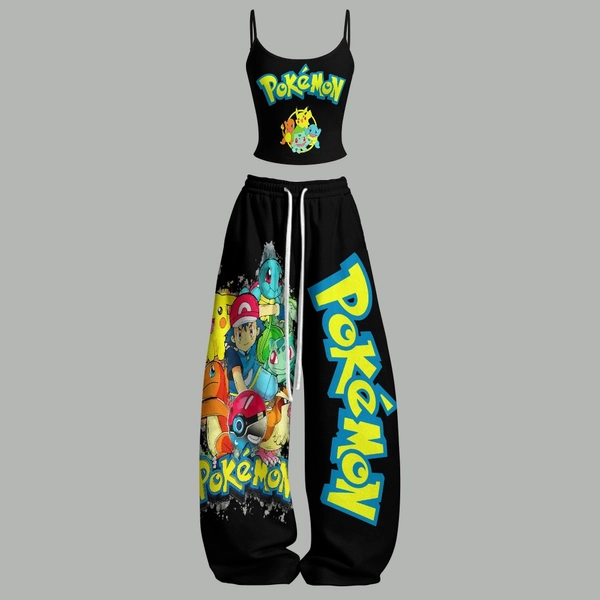 Pokรฉmon Top & Elasticated Trousers Two-Piece Set