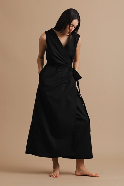Sakura Sleeveless wrap dress