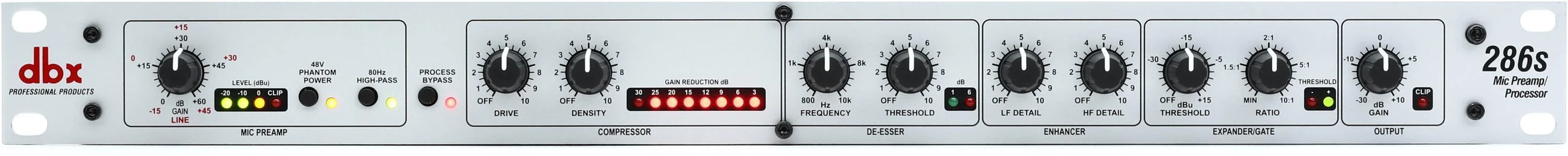 dbx 286s Channel Strip with De-esser