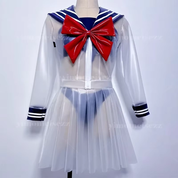 Customized Sailor Suit Sexy Transparent Suit Jacket JK Uniform Performance Suit Cosplay Role-playing Pleated Skirt - AliExpress