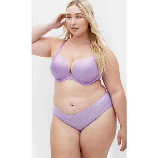CITY CHIC | Women's Plus Size Adore Push Up Bra - sweet lavender - 40DD