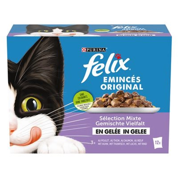 Felix Saquetas em gelatina 24 x 85 g Seleção mista