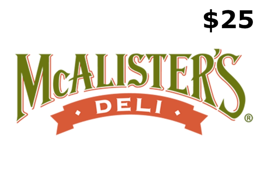 McAlisters $25 Gift Card US