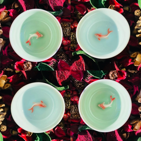 Elegant Koi Fish Porcelain Sauce Dishes – Perfect Touch for Sushi Nights and Tea Time