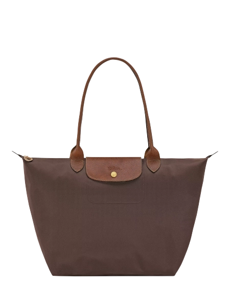 Longchamp Le Pliage Original Large Shoulder Bag, Mocha