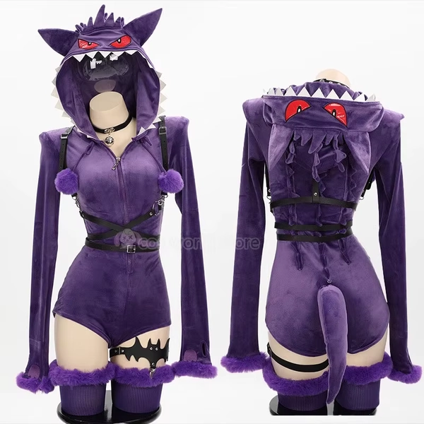 Gengar Cosplay Cartoon Peluche Pigiama Kawaii