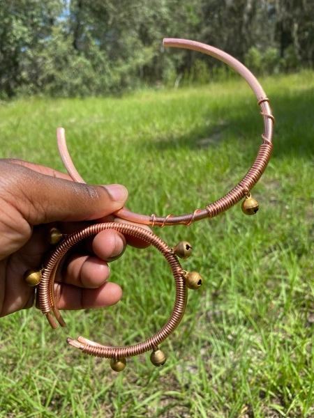 Copper Choker and Bracelet Set