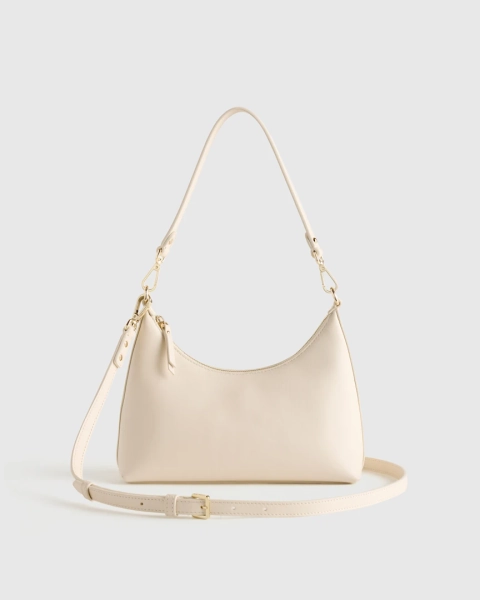 Blair Small Shoulder Bag in Soft Ivory
