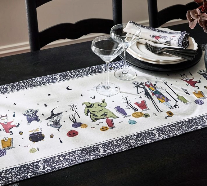 Nightmare Before Christmas Cotton Table Runner