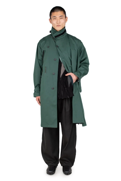 VIG ASYMMETRICAL COAT - SPRUCE GREEN – KIKO KOSTADINOV