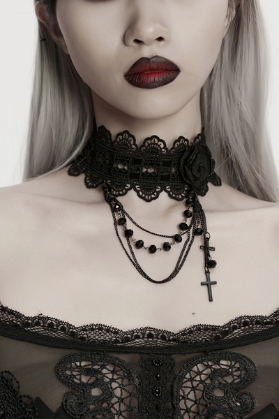 Punk Rave Necklace Noir Sanctum | Abaddon Mystic Store