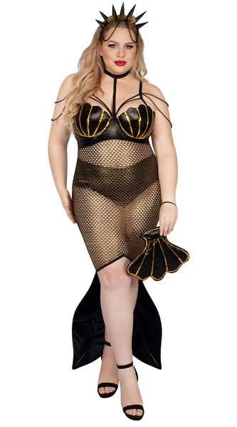 Plus Size Dark Mermaid Costume
