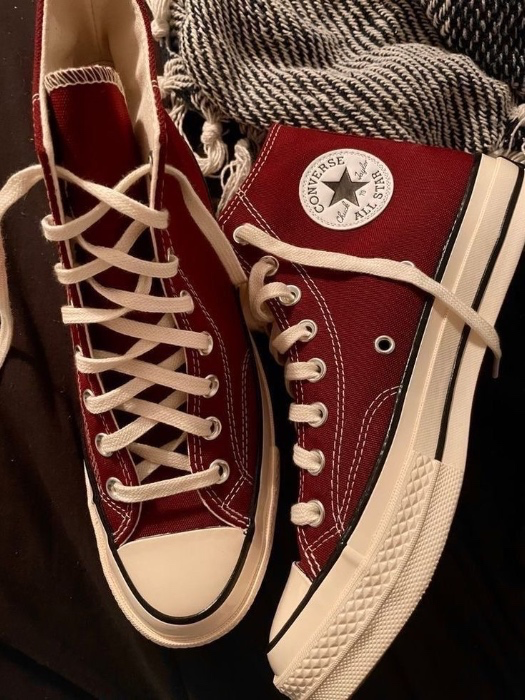 Burgundy Converses